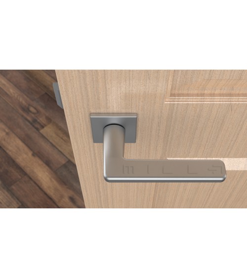 Puxador de porta SETIA puxador design cromado acetinado