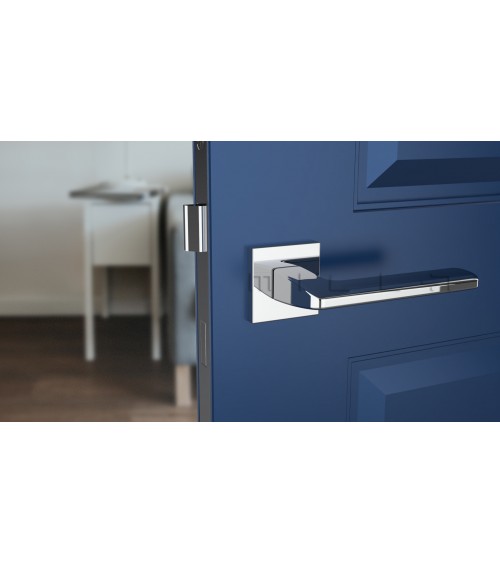Puxador de porta cromo polido YUKA ferragens design