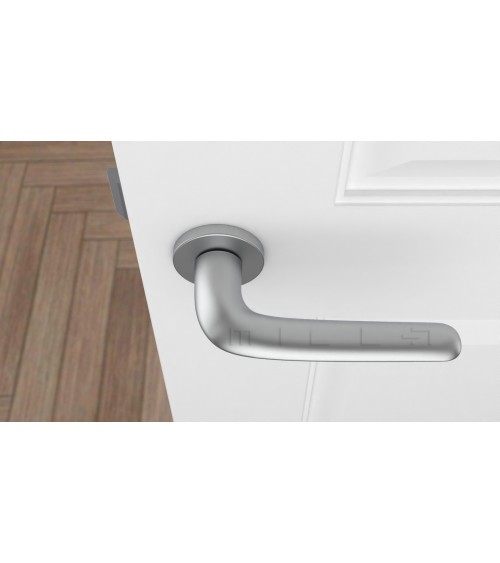 Puxador de porta cromado acetinado AZALIA puxador design