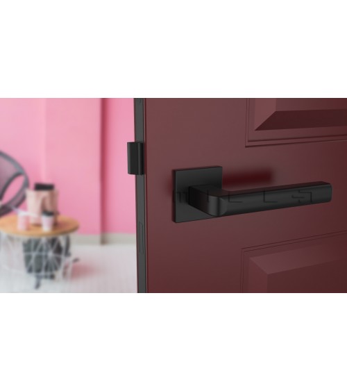 Puxador de porta preto SALICE ferragens design