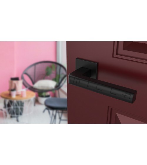 Puxador de porta preto SALICE ferragens design