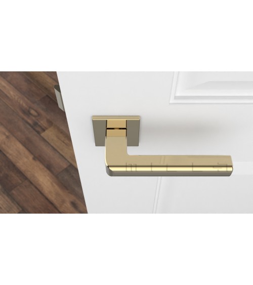 Puxador de porta dourado polido SALICE ferragens design