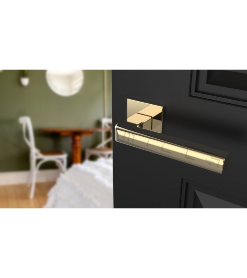 Puxador de porta dourado polido SALICE ferragens design