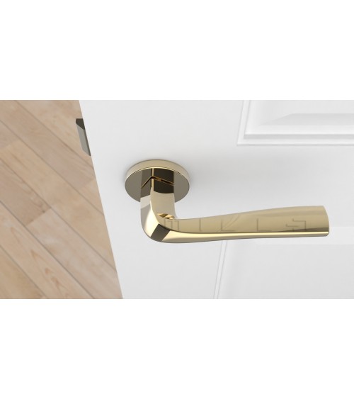 Puxador de porta dourado polido DALIA design de puxador