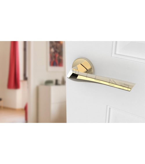 Puxador de porta dourado polido DALIA design de puxador