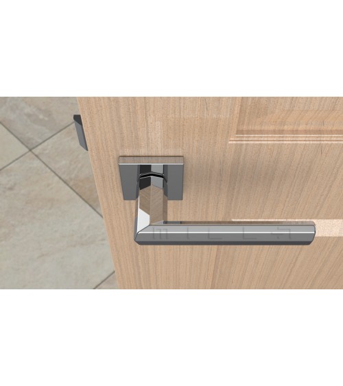 Maçaneta de porta cromada polida FRESIA maçaneta design