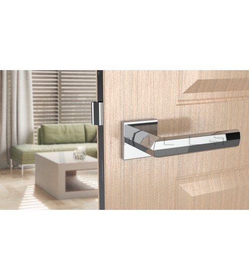 Maçaneta de porta cromada polida FRESIA maçaneta design