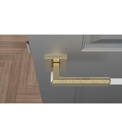 Puxador de porta dourado polido RAFLESIA puxador design
