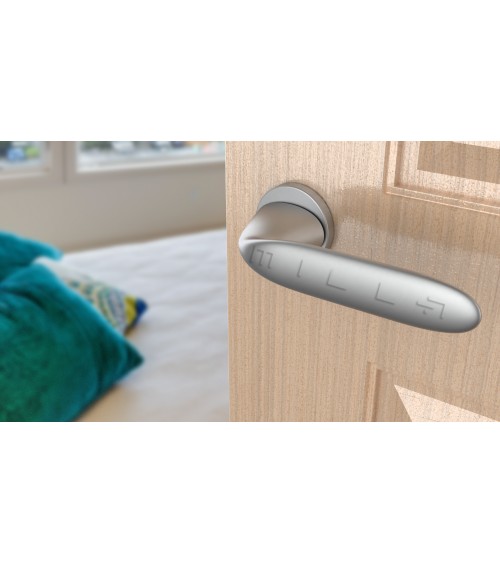 Puxador de porta cromo acetinado PEONIA puxador design