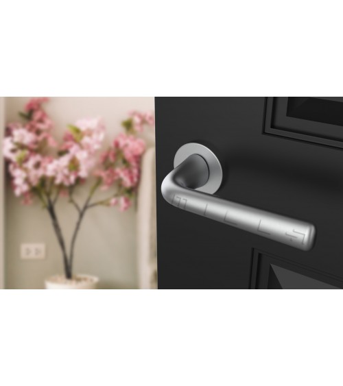 Puxador de porta Cromado Acetinado TULIPA porta interior design