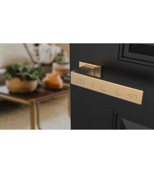 Puxador de porta dourado mate PINA design