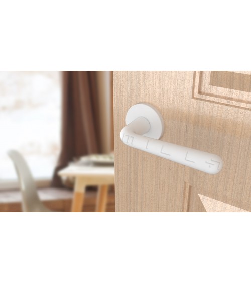 Puxador de porta branco mate IRGA puxador design