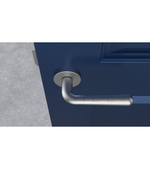Puxador de porta cromado acetinado IRGA puxador design