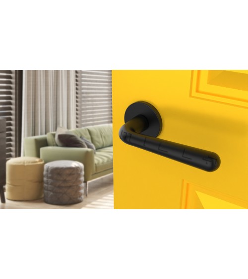 Puxador de porta IRGA preto mate puxador design