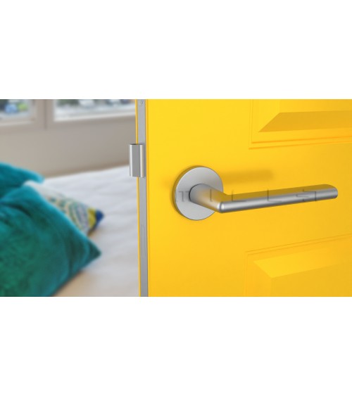 Puxador de porta cromado acetinado KALMIA puxador design