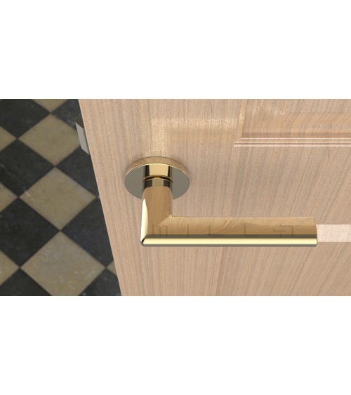 Puxador de porta dourado polido KALMIA puxador design