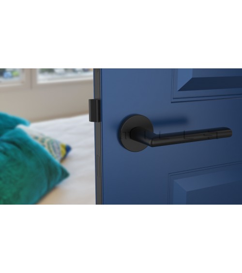 Puxador de porta preto KALMIA puxador design