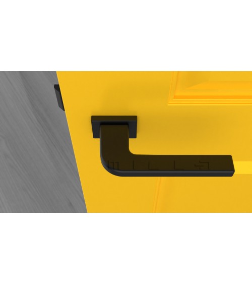 Puxador de porta preta ISMENA quincalharia design