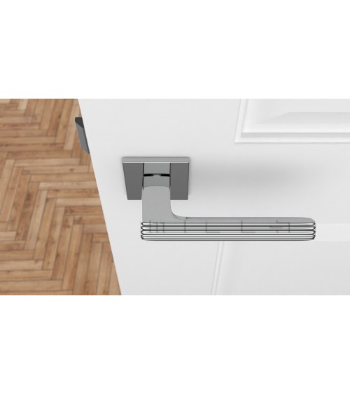 Puxador de porta em cromo polido LARICE design
