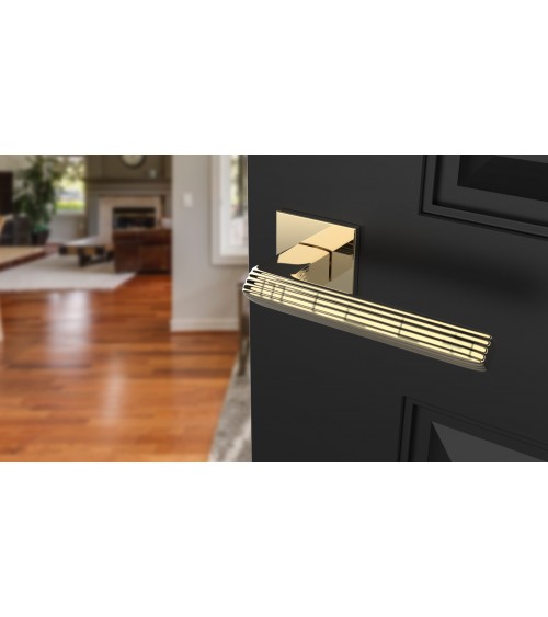 Puxador de porta dourado polido LARICE design
