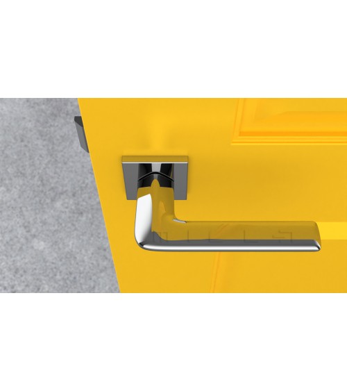 Puxador de porta cromado brilhante LILA design