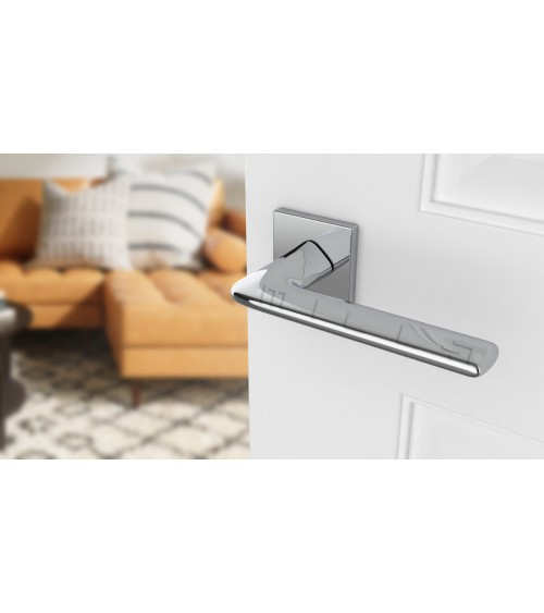 Puxador de porta cromado brilhante LILA design