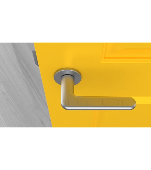 Puxador de porta cromado acetinado LIRA puxador design