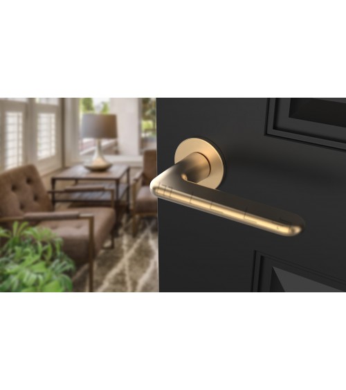 Puxador de porta dourado mate LIRA design