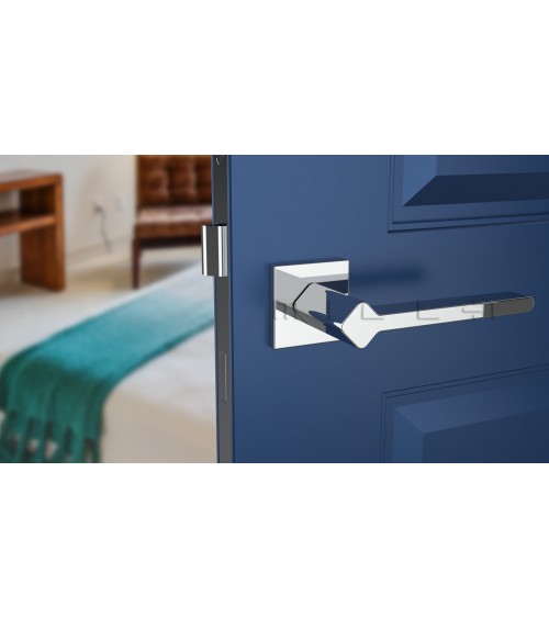 Puxador de porta cor cromado polido NINFEA puxador design