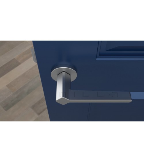 Puxador de porta cromado acetinado NINFEA puxador design