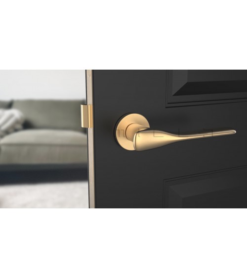 Puxador de porta dourado mate ORCHIDE design