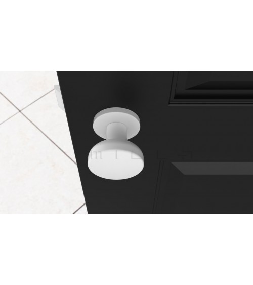 Botão de porta Branco MESA Redondo móvel - puxador design