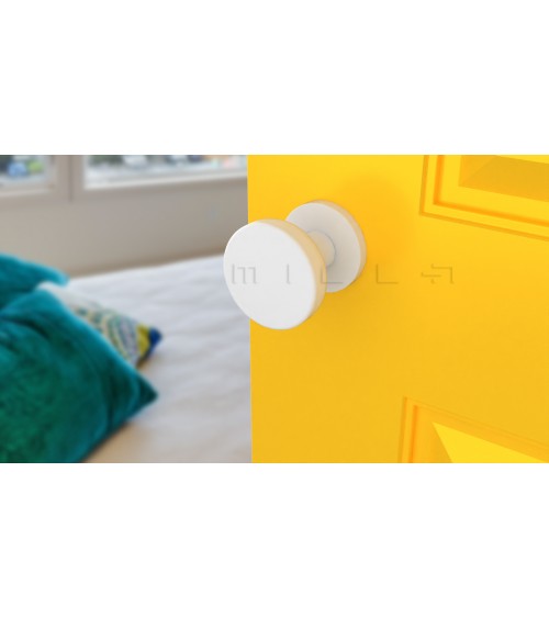 Botão de porta Branco MESA Redondo móvel - puxador design