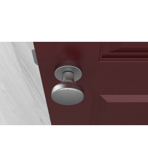 Botão de porta preto MESA Redondo móvel - design de puxador