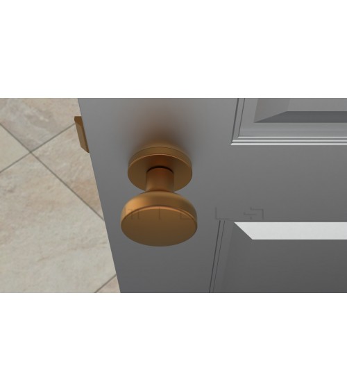 Botão de porta preto MESA Redondo móvel - puxador design