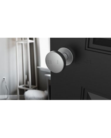 Botão de porta Cromado acetinado MESA Redondo móvel