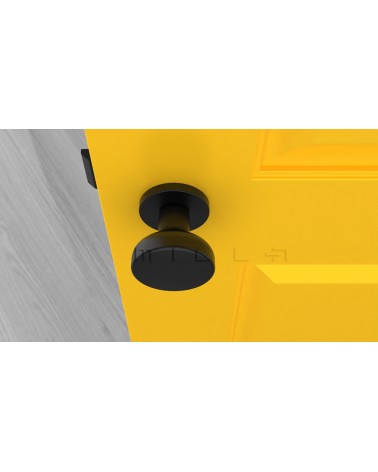Puxador de porta preto MESA Redondo móvel