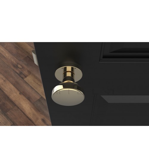 Botão de porta preto MESA Redondo móvel - puxador design