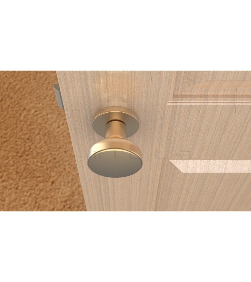 Botão de porta preto MESA Redondo móvel - puxador design