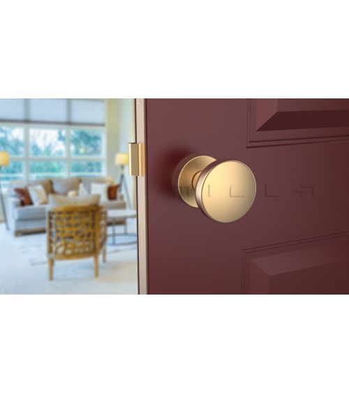 Botão de porta preto MESA Redondo móvel - puxador design