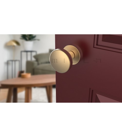Botão de porta preto MESA Redondo móvel - puxador design