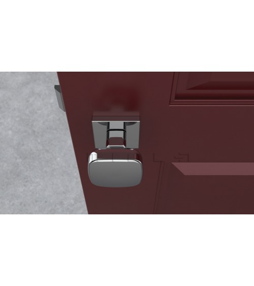 Botão de porta preto KIAMA quadrado - puxador design