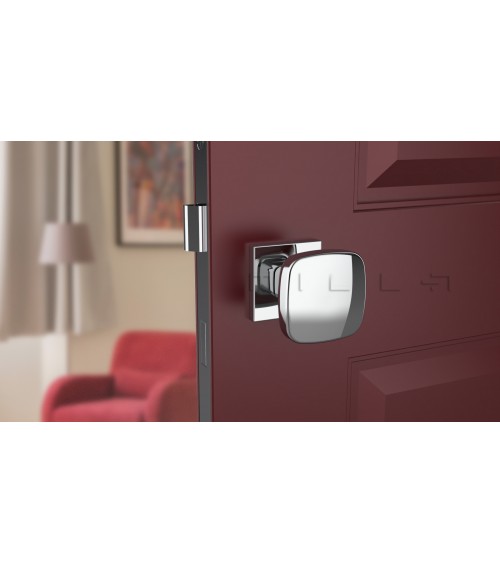 Botão de porta preto KIAMA quadrado - puxador design