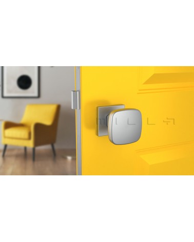 Botão de porta Cromo escovado KIAMA quadrado - puxador design