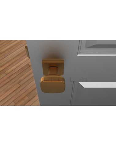 Botão de porta Cobre KIAMA quadrado - puxador design
