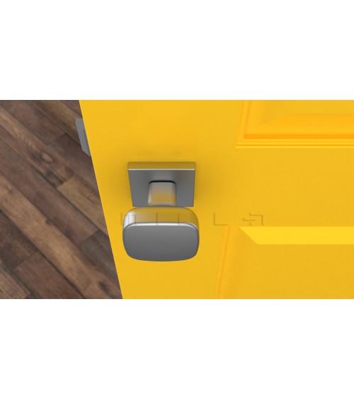 Botão de porta preto KIAMA quadrado - puxador design
