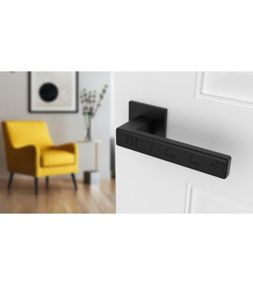 Puxador de porta preto pérola TILLIA porta interior design