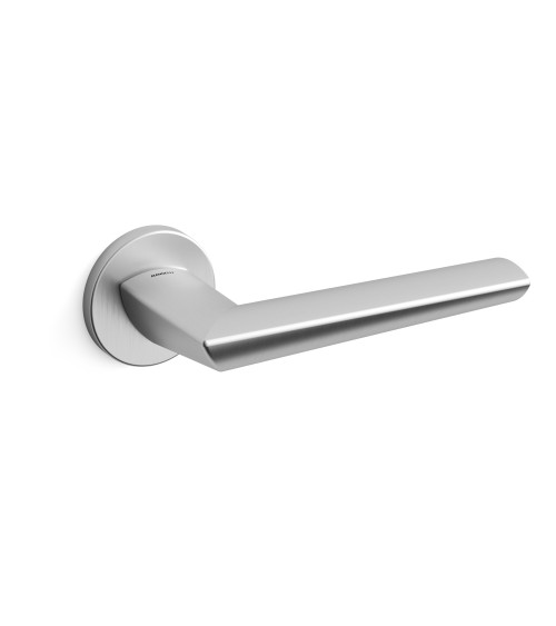 Puxador de porta cromado acetinado Mandelli Isi design