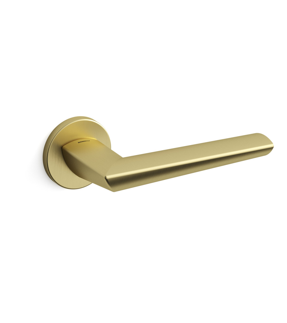Puxador de porta dourado acetinado Mandelli Isi design