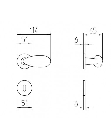 Puxador de porta Mandelli Led com dimensões